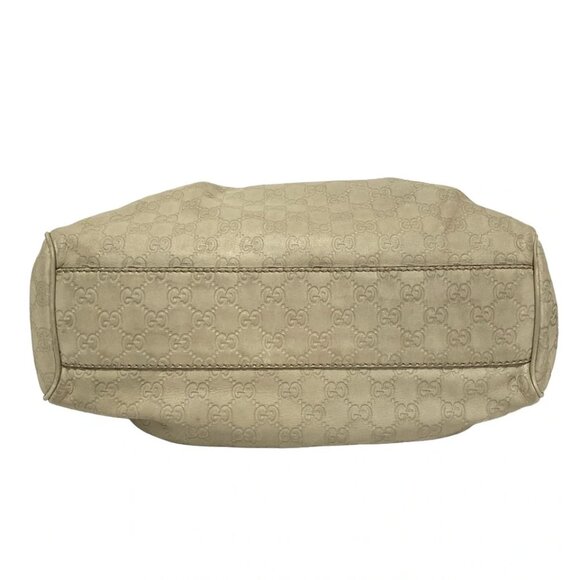 GUCCI Sukey Beige Leather - Tote Bag 386-082925 - Picture 4 of 8